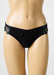 Chilot efect material satinat negru LOUISA BRACQ femme