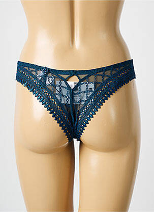 Tanga elasticitate albastru LOUISA BRACQ femeie