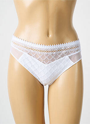 Chilot broderie alb LOUISA BRACQ femeie