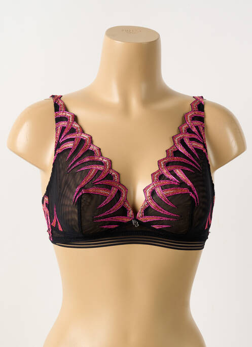 Sutien fără armatură sutien cupe întregi cu decolteu înalt negru LOUISA BRACQ femme