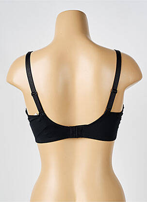Sutien efect material satinat top triunghiuri negru LOUISA BRACQ femeie
