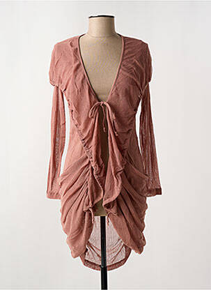 Vestă cu mâneci lungi maro ARELINE femeie