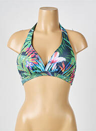 Sutien de costum de baie elasticitate sutien cu susținere înaltă și burete detașabil verde BIKINIS STORY femme