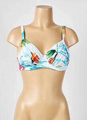 Sutien de costum de baie elasticitate sutien cupe întregi cu decolteu înalt alb FANTASIE femeie
