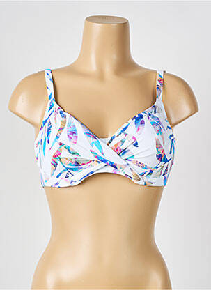 Sutien de costum de baie elasticitate sutien balconet cu decolteu înalt alb FANTASIE femeie