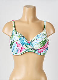 Sutien de costum de baie elasticitate sutien cupe întregi cu decolteu înalt alb FANTASIE femme