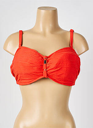 Sutien de costum de baie elasticitate top triunghiuri portocalie FANTASIE femeie
