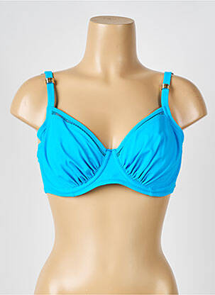 Sutien de costum de baie elasticitate sutien cupe întregi cu decolteu înalt albastru FANTASIE femeie