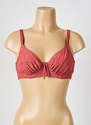 Sutien de costum de baie elasticitate sutien cupe întregi cu decolteu înalt roz FANTASIE femeie