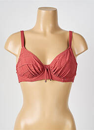 Sutien de costum de baie elasticitate sutien cupe întregi cu decolteu înalt roz FANTASIE femeie