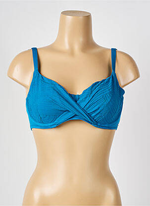 Sutien de costum de baie elasticitate sutien cupe întregi cu decolteu înalt albastru FANTASIE femeie