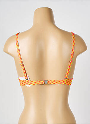 Sutien de costum de baie elasticitate top sutien modelat galben ANTIGEL femeie