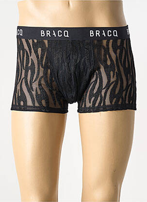 Boxer efect material satinat negru LOUISA BRACQ bărbat