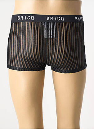 Boxer efect material satinat negru LOUISA BRACQ bărbat