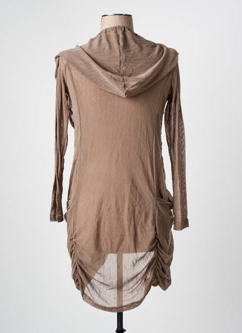 Vestă cu mâneci lungi maro ARELINE femeie