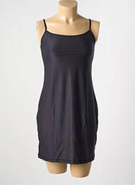 Jupon/fond de rochie țesătură satinată negru GORTEKS femme