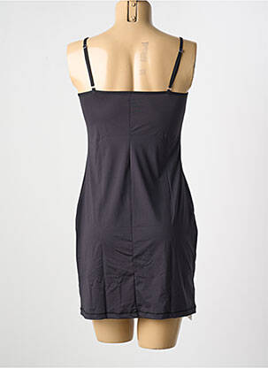 Jupon/fond de rochie țesătură satinată negru GORTEKS femeie