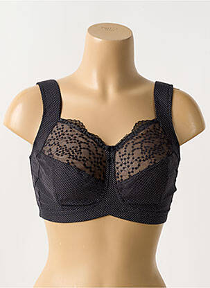 Sutien fără armatură top sutien push-up negru ANITA femeie