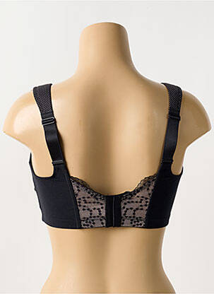 Sutien fără armatură top sutien push-up negru ANITA femeie