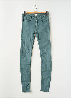 Blugi skinny elasticitate talie joasă verde REIKO femeie