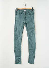 Blugi skinny elasticitate talie joasă verde REIKO femeie