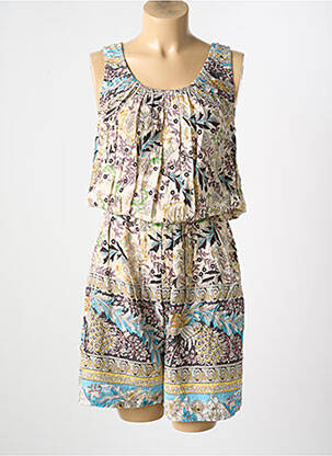 Salopetă scurtă bej WORLD FASHION femeie