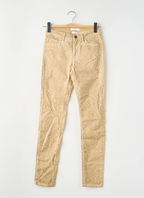 Blugi cu croială slim bej REIKO femeie