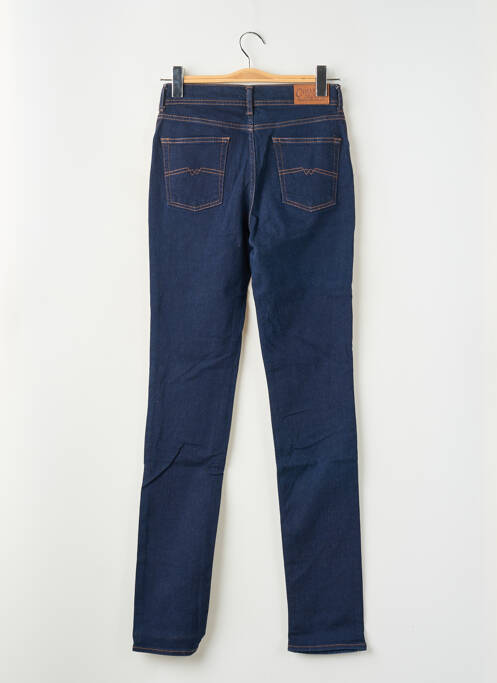 Blugi cu croială slim țesătură brută talie înaltă albastru CIMARRON femme