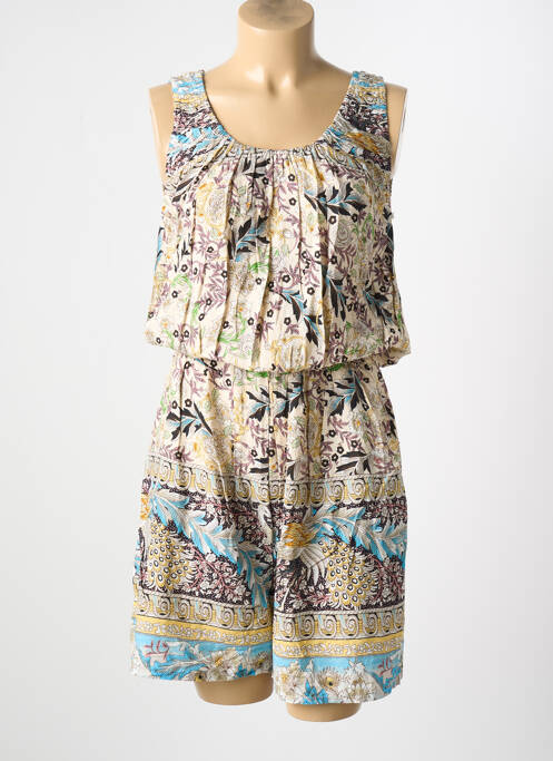 Salopetă scurtă bej WORLD FASHION femeie