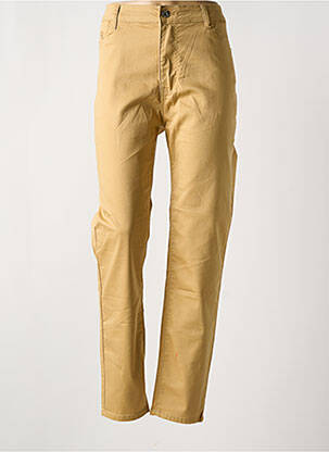 Blugi cu croială slim galben BS JEANS femeie