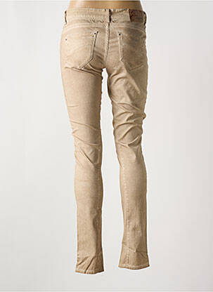 Blugi skinny elasticitate talie joasă maro SCHOOL RAG femeie