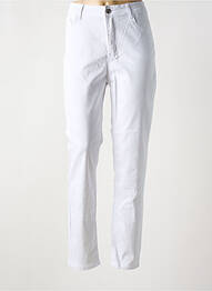 Blugi cu croială slim elasticitate mărime normală alb BS JEANS femeie