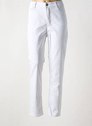 Blugi cu croială slim alb BS JEANS femeie