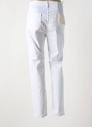 Blugi cu croială slim elasticitate mărime normală alb BS JEANS femeie