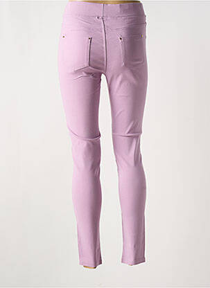 Jegging țesătură denim talie înaltă violet CHRISTY femeie