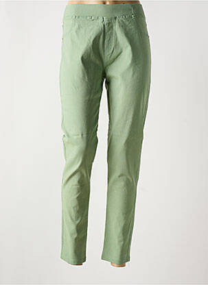 Jegging țesătură denim talie înaltă verde CHRISTY femeie