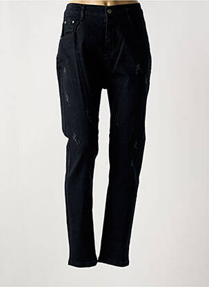 Blugi cu croială slim negru POMME ROUGE femeie