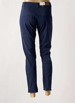 Pantalon chino talie joasă talie joasă albastru F.A.M. femeie