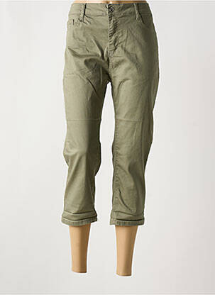 Pantalon trei sferturi verde BS JEANS femeie