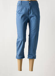 Pantalon trei sferturi elasticitate mărime normală albastru BS JEANS femme