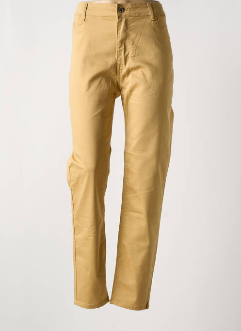 Blugi cu croială slim galben BS JEANS femeie