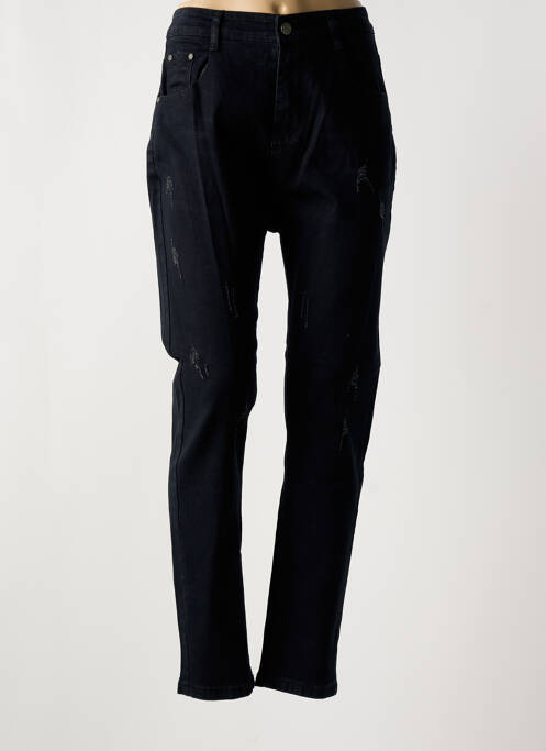 Blugi cu croială slim negru POMME ROUGE femeie