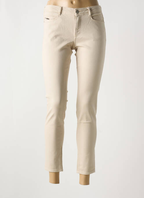 Blugi cu croială slim bej KANOPE femeie