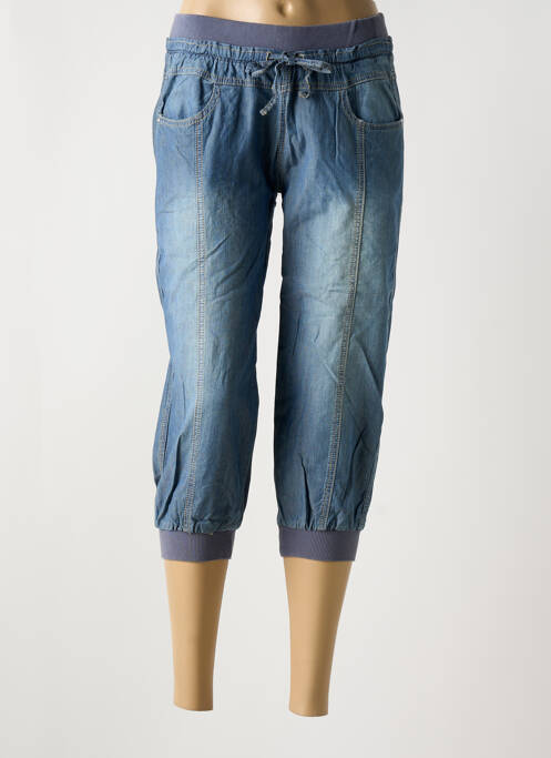 Pantalon trei sferturi albastru MISS CHIC femeie