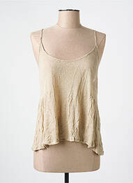 Top țesătură jersey bretele subțiri bej AMERICAN VINTAGE femme