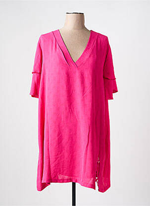 Tunică mâneci scurte roz 2W PARIS femeie