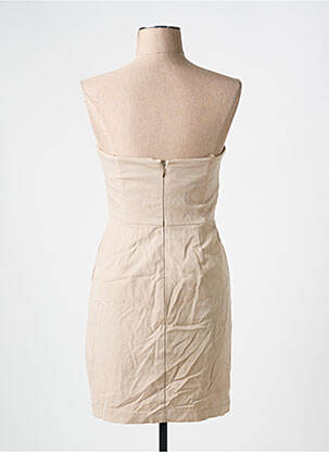 Rochie scurtă fără mâneci fără mâneci bej BCBGMAXAZRIA femeie