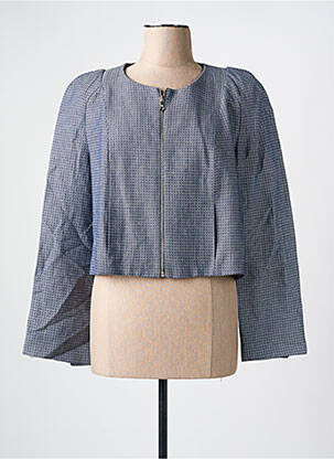 Jachete casual guler rotund albastru LES PETITES... femeie