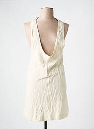 Rochie scurtă fără mâneci fără mâneci bej AMERICAN VINTAGE femme