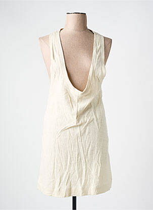 Rochie scurtă bej AMERICAN VINTAGE femeie